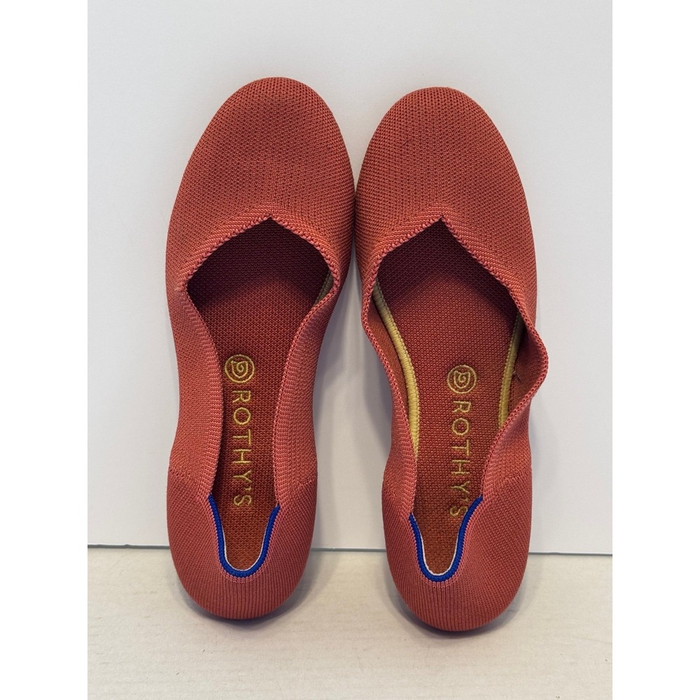 ROTHY'S round toe flats Copper dusted pink retired color W10.5